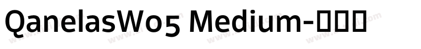 QanelasW05 Medium字体转换 QanelasW05 Medium字体转换